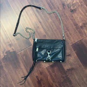 Rebecca Minkoff Mini MAC in Black w Gold Hardware